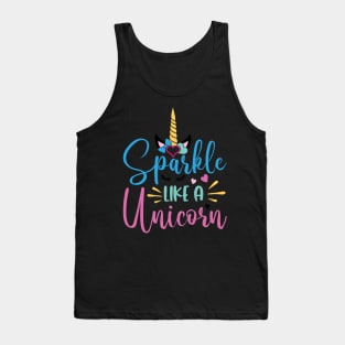 sparkle like a unicorn Tank Top